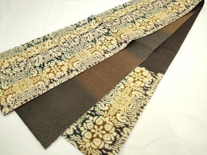 平和屋着物●両面六通柄袋帯 鳥獣花文 正絹 逸品 AABL2390pf