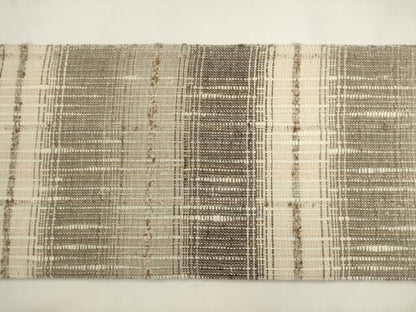 平和屋着物●八寸名古屋帯　ぜんまい紬　横段文　正絹　逸品　AABL2409pf