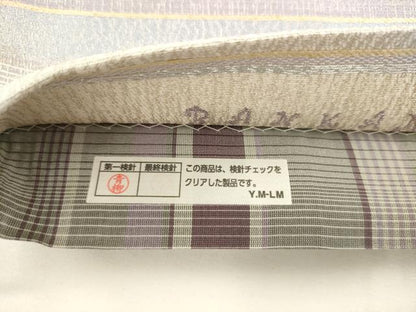 平和屋着物●西陣　宮田織物謹製　両面六通柄袋帯　BANKAN　わものや　横段葡萄蔦の葉文　金糸　証紙付き　正絹　逸品　AABL2413pf
