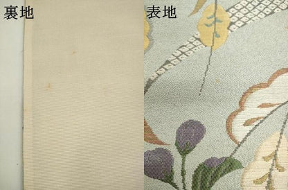平和屋着物●六通柄袋帯　慶長辻が花　金銀糸　正絹　逸品　AABL2422pf