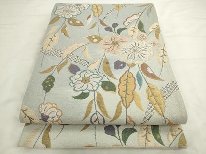 平和屋着物●六通柄袋帯　慶長辻が花　金銀糸　正絹　逸品　AABL2422pf