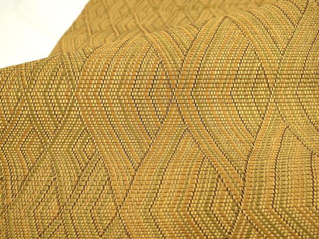 平和屋着物●全通柄袋帯　繧繝間道　金糸　正絹　逸品　AABL2425pf