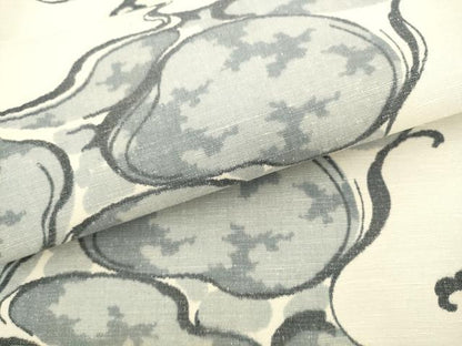 平和屋着物▼全通柄袋帯　紬地　流水文　伊織　正絹　逸品　AABL2434pf