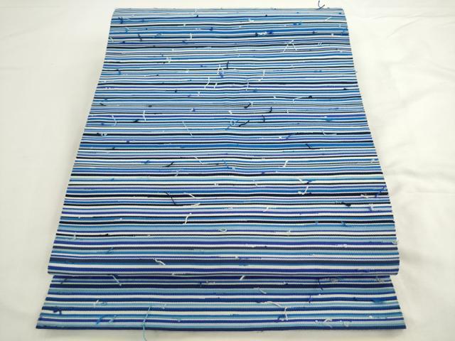 平和屋着物●爪掻き本綴れ 八寸名古屋帯 横段文 正絹 逸品 AABL2466pf