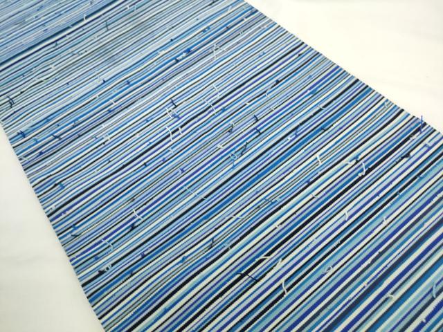 平和屋着物●爪掻き本綴れ 八寸名古屋帯 横段文 正絹 逸品 AABL2466pf