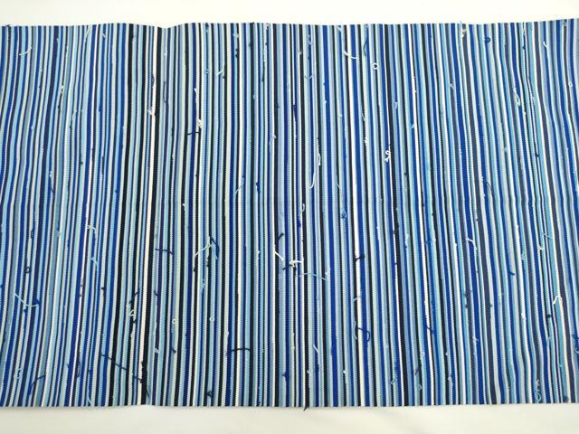 平和屋着物●爪掻き本綴れ 八寸名古屋帯 横段文 正絹 逸品 AABL2466pf