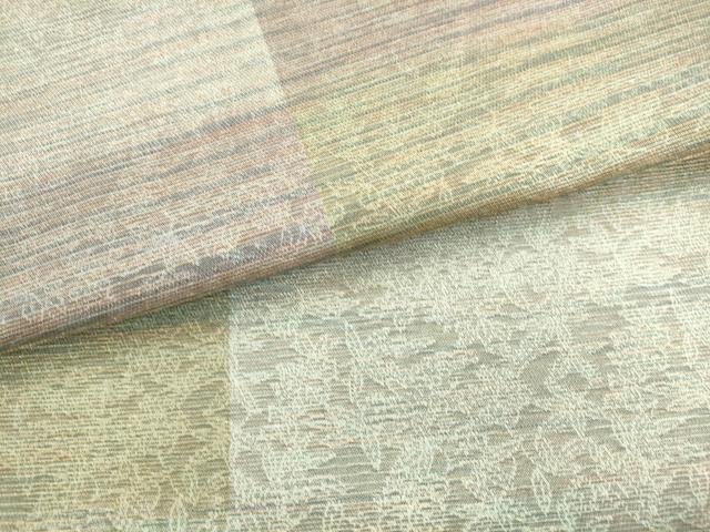 平和屋着物●紋屋井関 御寮織 全通柄袋帯 横段草花文 金銀糸 ますいわ屋扱い 正絹 逸品 AABL2470pf