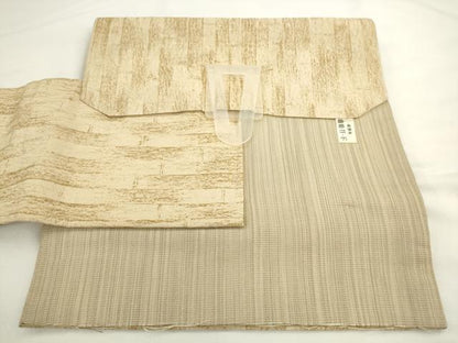 平和屋着物●つけ帯　霞文　金通し地　健勝苑扱い　正絹　逸品　AABL2471pf