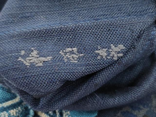 平和屋着物●洛風林 工芸帯地 八寸名古屋帯 紬地 飾花文 正絹 逸品 AABL2488pf