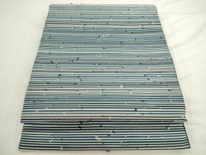 平和屋着物●爪掻き本綴れ　八寸名古屋帯　横段文　正絹　逸品　AABL2493pf