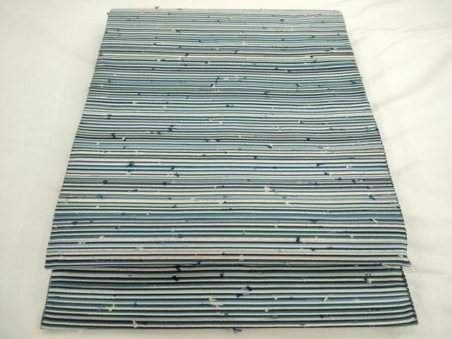 平和屋着物●爪掻き本綴れ　八寸名古屋帯　横段文　正絹　逸品　AABL2493pf