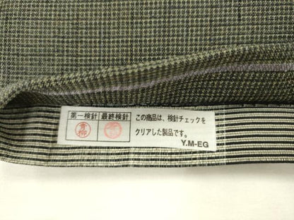 平和屋着物●両面六通柄袋帯　葡萄唐草文　金糸　正絹　逸品　AABL2511pf