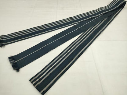 平和屋着物●男性　本場筑前博多織　角帯　献上　正絹　逸品　AABL2559pf