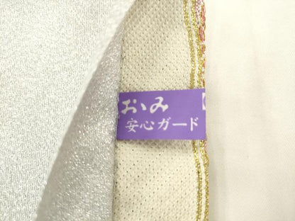 平和屋着物●六通柄袋帯　舞桜文　金銀糸　正絹　逸品　AABL2575pf