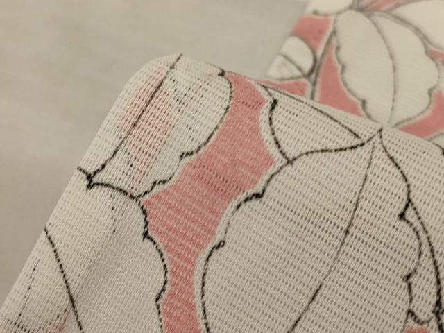 平和屋着物＊夏物　小紋　絽　花尽くし　洗える着物　AABL2606jd