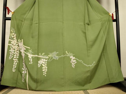 平和屋着物＊夏物　色留袖　絽　友禅　枝垂れ花文　正絹　逸品　AABL2608jd