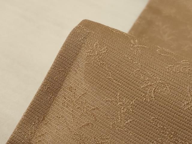 平和屋着物＊夏物　色無地　絽　草花地紋　淡香色　正絹　逸品　AABL2618jd