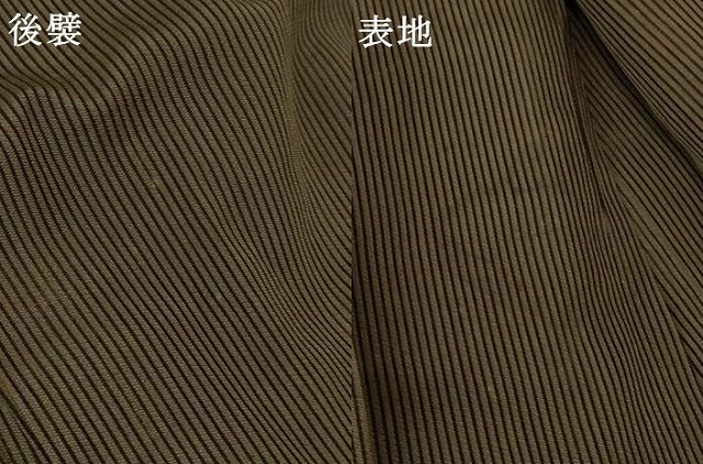 平和屋着物＊夏物　男性　馬乗り袴　縦絽　縞　正絹　逸品　AABL2624jd