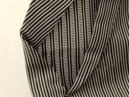 平和屋着物＊夏物　男性　茶喜仙台平　馬乗り袴　縦絽　縞　正絹　逸品　AABL2625jd