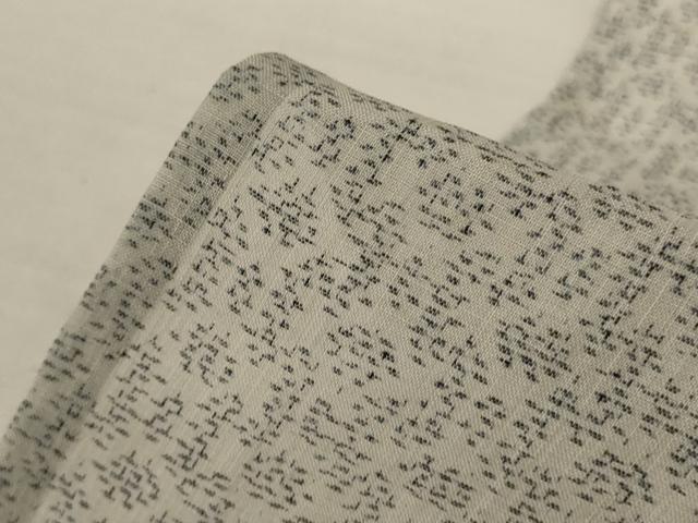 平和屋着物＊夏物　越後上布　幾何学文様　苧麻　逸品　AABL2626jd