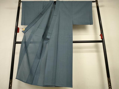 平和屋着物＊夏物　男性　紗紬　縞　正絹　逸品　AABL2633jd