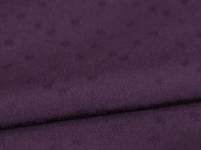 平和屋着物＊夏物　色無地　霞紋紗　黒紅色　正絹　逸品　AABL2643jd