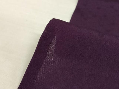 平和屋着物＊夏物　色無地　霞紋紗　黒紅色　正絹　逸品　AABL2643jd