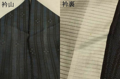 平和屋着物＊夏物　本場大島紬　夏大島　花間道　正絹　逸品　AABL2651jd
