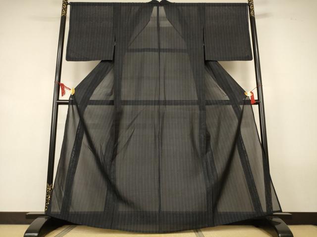 平和屋着物＊夏物　本場大島紬　夏大島　花間道　正絹　逸品　AABL2651jd