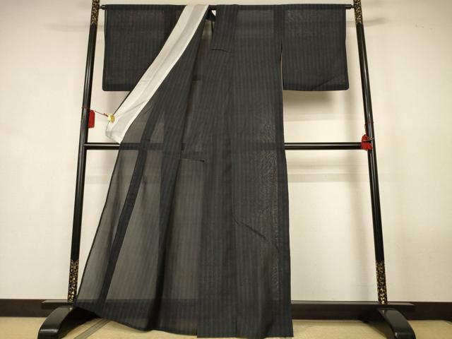 平和屋着物＊夏物　本場大島紬　夏大島　花間道　正絹　逸品　AABL2651jd