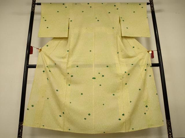 平和屋着物＊夏物　小紋　絽　舞花文　正絹　逸品　AABL2655jd