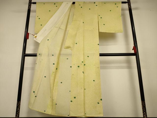 平和屋着物＊夏物　小紋　絽　舞花文　正絹　逸品　AABL2655jd