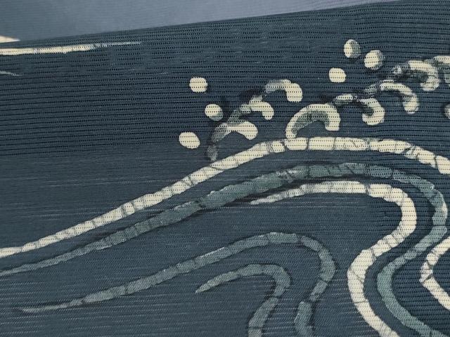 平和屋着物＊夏物　訪問着　絽　手描き　一珍染　流水文　暈し染め　正絹　逸品　AABL2671jd