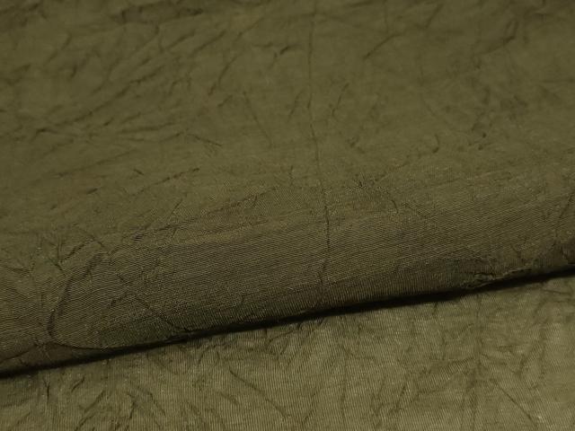 平和屋着物＊夏物　色無地　紗　藍媚茶色　洗える着物　AABL2672jd