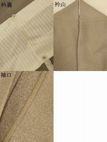 平和屋着物＊夏物　小紋　紗　霞文　正絹　逸品　AABL2685jd
