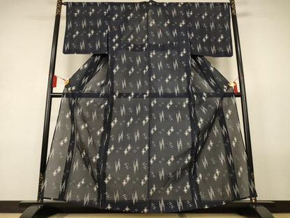 平和屋着物＊夏物　本場琉球絣　夏琉球　正絹　逸品　AABL2688jd