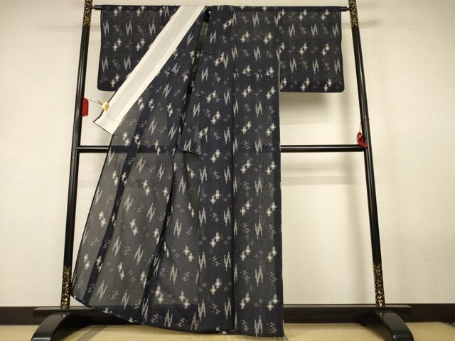 平和屋着物＊夏物　本場琉球絣　夏琉球　正絹　逸品　AABL2688jd