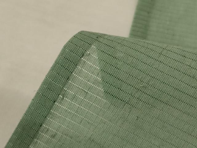 平和屋着物＊夏物　訪問着　絽紬　友禅　流水渡橋文　正絹　逸品　AABL2691jd