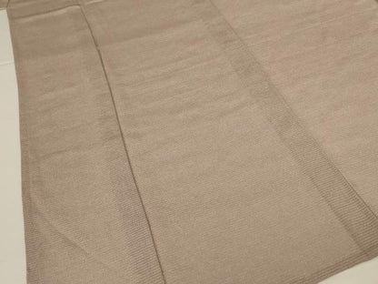 平和屋着物＊夏物　本加賀友禅作家　成竹登茂男監修　色無地　絽縮緬　白茶色　正絹　逸品　AABL2695jd