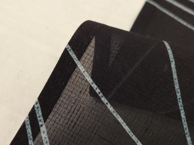 平和屋着物＊夏物　小紋　紗紬　幾何学文様　正絹　逸品　AABL2700jd