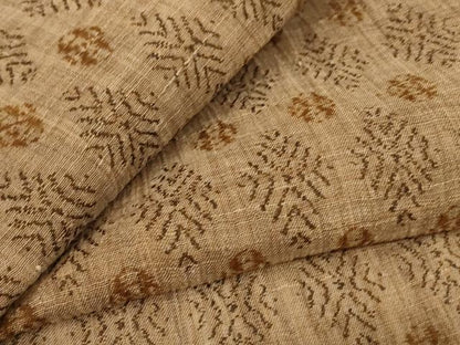 平和屋着物＊夏物　本場小千谷ちぢみ　菱文　麻　逸品　AABL2705jd