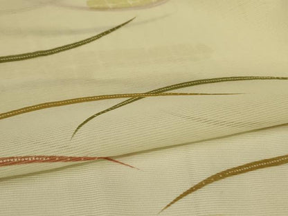 平和屋着物＊夏物　小紋　絽　芝文　洗える着物　AABL2709jd