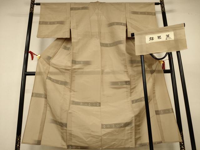 平和屋着物＊夏物　絽芭蕉　琉球絣文　証紙付き　正絹　逸品　AABL2710jd