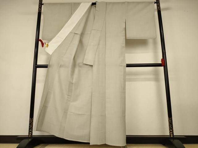 平和屋着物＊夏物　小紋　紗　格子　AABL2716jd