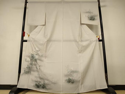 平和屋着物＊夏物　訪問着　絽　紫陽花　暈し染め　正絹　逸品　AABL2723jd