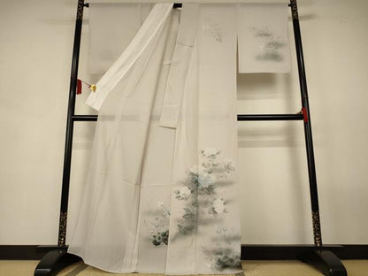 平和屋着物＊夏物　訪問着　絽　紫陽花　暈し染め　正絹　逸品　AABL2723jd