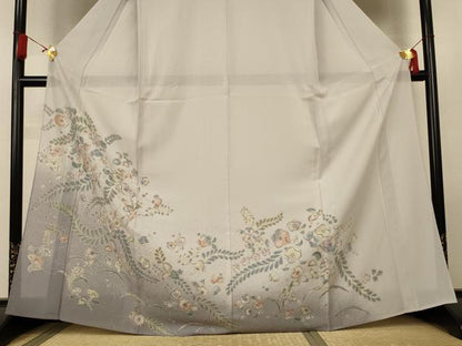 平和屋着物＊夏物　訪問着　絽　辻が花　暈し染め　金彩　正絹　逸品　AABL2725jd