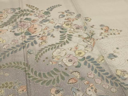 平和屋着物＊夏物　訪問着　絽　辻が花　暈し染め　金彩　正絹　逸品　AABL2725jd