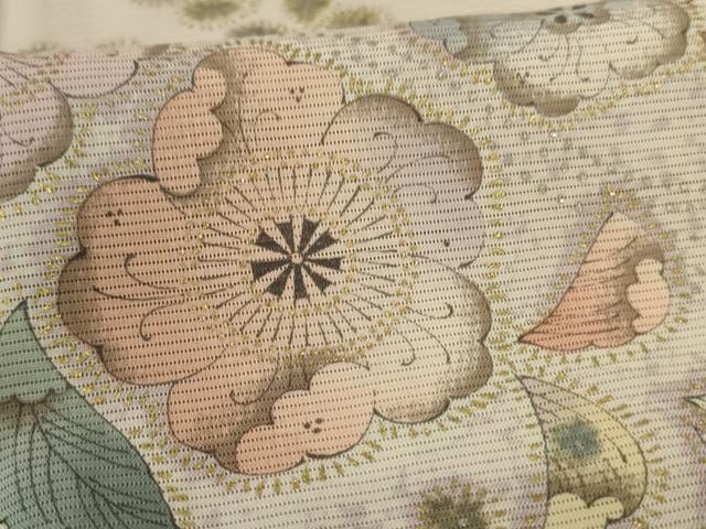 平和屋着物＊夏物　訪問着　絽　辻が花　暈し染め　金彩　正絹　逸品　AABL2725jd