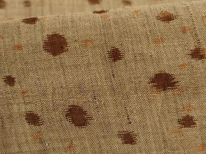 平和屋着物＊夏物　小千谷ちぢみ　丸文　麻　逸品　AABL2726jd